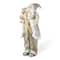 Glitzhome® 35.5" Faux Fur Elegant Christmas Santa Figurine
